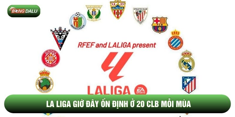 La Liga giờ đây ổn định ở 20 CLB mỗi mùa La Liga giờ đây ổn định ở 20 CLB mỗi mùa